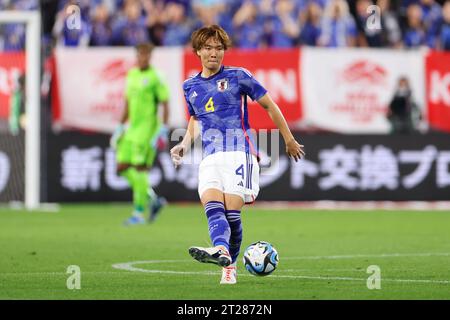 Hyogo, Japan. Oktober 2023. Ko Itakura (JPN) Fußball/Fußball : KIRIN Challenge Cup 2023 Spiel zwischen Japan 2-0 Tunesien im Noevir Stadium Kobe in Hyogo, Japan . Quelle: Naoki Morita/AFLO SPORT/Alamy Live News Stockfoto