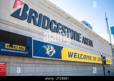 Nashville, TN, USA - 29. Juni 2022: Die Bridgestone Arena Stockfoto