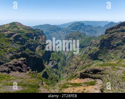 Pico do Arieiro, der dritthöchste Berg Madeiras, Portugal. Stockfoto