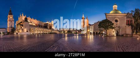 Rathausplatz, Krakau, Polen Stockfoto