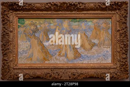 Paris, Frankreich - 10 08 2023: Museum Orsay. Weizenscheiben gemalt von Vincent Van Gogh Stockfoto