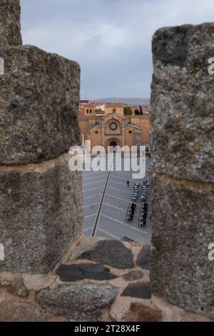 Die mittelalterliche ummauerte Stadt Avila, Spanien Stockfoto