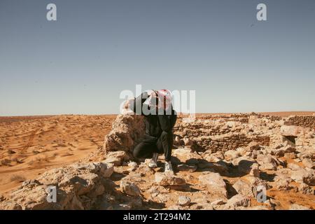 Sahara-Fotograf Stockfoto