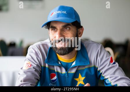 Misbah-ul-Haq, Kricketkapitän in Pakistan, fotografiert im Worcestershire Cricket Club. Stockfoto