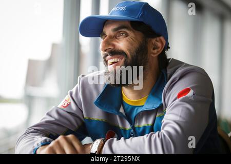 Misbah-ul-Haq, Kricketkapitän in Pakistan, fotografiert im Worcestershire Cricket Club. Stockfoto