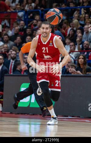Olimpia Milano - Olympiakos euroleague Basket 2023-2024 - Mailand 17 oktober 2013 - auf dem Foto- diego flaccadori armani milano Credit: Kines Milano/Alamy Live News Stockfoto