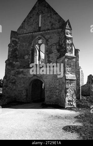 Antike Abtei, Ile de Re Stockfoto