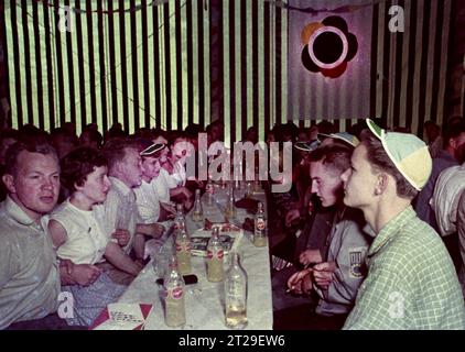 DEU, Deutschland: Die historischen Farbfotos aus der Zeit der 70er Jahre zeigen Ereignisse und Menschen aus Politik, Kultur, Gewerkschaften und dem Arbeitsleben Stockfoto