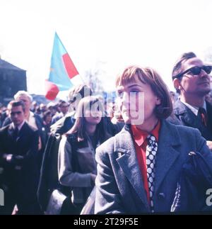 DEU, Deutschland: Die historischen Farbfotos aus der Zeit der 70er Jahre zeigen Ereignisse und Personen aus Politik, Kultur, Gewerkschaften und dem Arbeitsleben Stockfoto