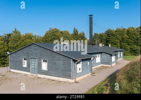 Krematorium im ehemaligen Konzentrationslager Natzweiler-Struthof, Natzwiller, Elsass, Frankreich, Europa Stockfoto