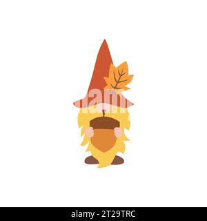 Herbst Gnomes T-Shirt Design Vektor Stock Vektor