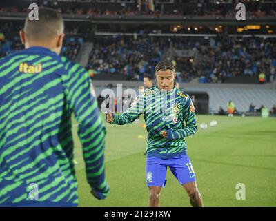 Montevideu, Uruguay. Oktober 2023. Brasilianisches Team, Vorschau Spiel Uruguay gegen Brasilien, für 2026 Qualifikationsspiele, Montevideo, Uruguay. Quelle: Enzo vignoli/FotoArena/Alamy Live News Stockfoto