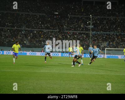 Montevideu, Uruguay. Oktober 2023. Uruguay gegen Brasilien, in den Qualifikationsspielen 2026, Montevideo, Uruguay. Quelle: Enzo vignoli/FotoArena/Alamy Live News Stockfoto