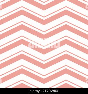 Nahtloser geometrischer Hintergrund für Ihre Designs. Moderne Vektorverzierung. Geometrisches abstraktes Muster mit pinkfarbenen Zickzackmuster Stock Vektor
