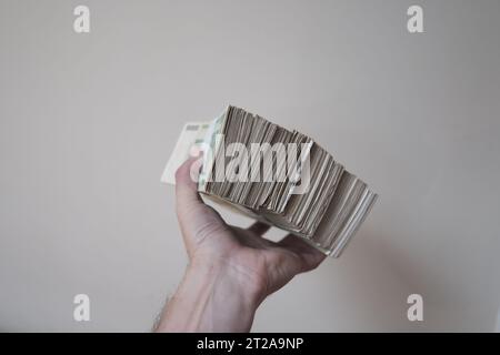 Stapel Bargeld - Millionen, Milliarden Dollar. Stockfoto