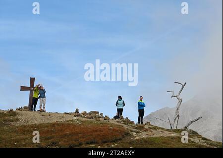 Timmelsjoch Hochalpenstraße zwischen Österreich und Italien Stockfoto