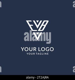 Design-Ideen für das EB-Dreieck-Monogramm-Logo, kreatives Initial Letter-Logo mit dreieckigem Logo-Vektor Stock Vektor