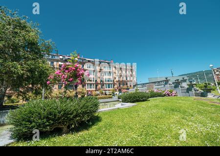 Typische Architektur der Stadt San Sebastian in Spanien Stockfoto