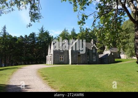 Glas-allt-Shiel eine Lodge auf dem Balmoral Estate am Ufer von Loch Muick, Aberdeenshire, Schottland Stockfoto