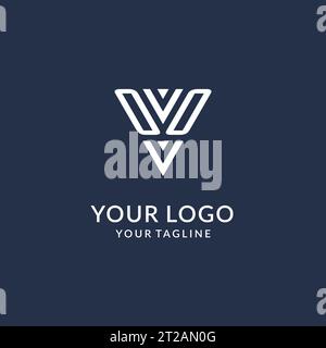 OO Triangle Monogramm Logo Design Ideen, kreatives Initial Letter Logo mit dreieckiger Form Logo Vektor Stock Vektor