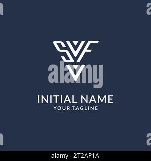 Design-Ideen für SF-Dreieck-Monogramm-Logo, kreatives Initial Letter-Logo mit dreieckigem Logo-Vektor Stock Vektor