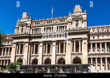 Außenansicht des Palacio de Justicia, Justizpalast, Corte Suprema de Justicia de la Nacion, oberster Gerichtshof der Nation in Buenos Aires, Argentin Stockfoto