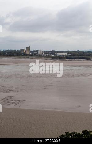 Sharpness Docks vom Forest of Dean Side Stockfoto