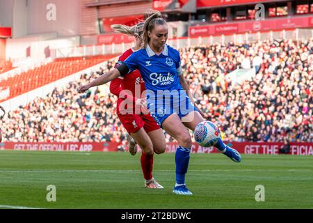 Liverpool FC gegen Everton FC - Barclays Women's Super League LIVERPOOL, ENGLAND - 15. OKTOBER 2023. In Spielbildern. Stockfoto