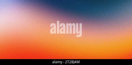 Abstrakter Hintergrund körniges orange lila abstraktes Rauschen Textur rosa rot blau Retro-Verlaufsbanner Stockfoto