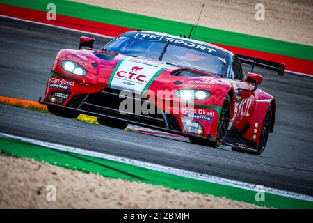 95 HARTSHORNE John (gbr), TUCK Ben (gbr), ADAM Jonathan (gbr), TF Sport, Aston Martin Vantage AMR, Aktion während der 4 Stunden der Algarve 2023, 5. Runde der europäischen Le Mans Serie 2023 vom 18. Bis 20. Oktober 2023 in Portimao, Portugal - Foto Paulo Maria / DPPI Stockfoto