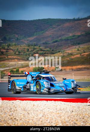 Portimao, Portugal. September 2023. 28 LAFARGUE Paul (fra), CHATIN Paul-Loup (fra), HORR Laurents (ger), Idec Sport, Oreca Gibson 07 - Gibson, Aktion während der 4 Stunden der Algarve 2023, 5. Runde der europäischen Le Mans Serie 2023 vom 18. Bis 20. Oktober 2023 in Portimao, Portugal - Foto Paulo Maria/DPPI Credit: DPPI Media/Alamy Live News Stockfoto