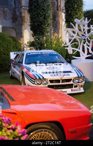 poltu quatu , ITALIEN - 0 6 juli 2013 : Sportwagen und Supersportwagen Rallye lancia 037 OLDTIMER Stockfoto