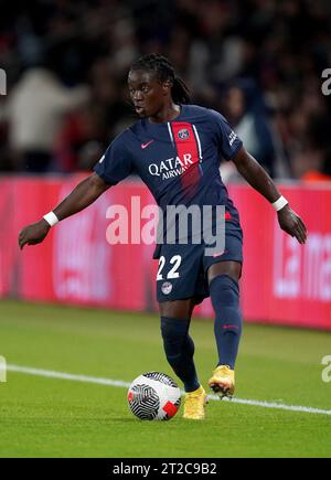 Tabitha Chawinga aus Paris Saint-Germain während des Qualifikationsspiels der UEFA Women's Champions League im Parc des Princes in Paris, Frankreich. Bilddatum: Mittwoch, 18. Oktober 2023. Stockfoto