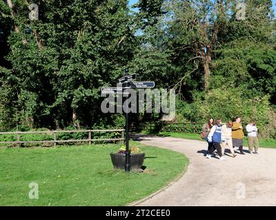 Clare Town Trail, Clare Castle Country Park, Stour Valley, Suffolk, England, Großbritannien Stockfoto