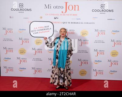 Madrid, Spanien. Oktober 2023. Marisol Ayuso nimmt am Mi Otro Jon Photocall in Madrid Teil. (Foto: Nacho Lopez/SOPA Images/SIPA USA) Credit: SIPA USA/Alamy Live News Stockfoto