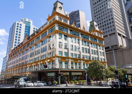 Downing Centre Gerichtsgebäude im Stadtzentrum von Sydney für Lokal- und Bezirksgerichte Angelegenheiten der Staatsregierung, New South Wales, Australien Stockfoto