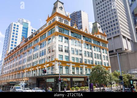 Downing Centre Gerichtsgebäude im Stadtzentrum von Sydney für Lokal- und Bezirksgerichte Angelegenheiten der Staatsregierung, New South Wales, Australien Stockfoto