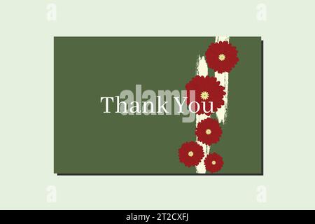 Blumenschablone botanisches Kartendesign mit Malpinsel handgezeichnet Textur abstrakter Hintergrund. Stock Vektor