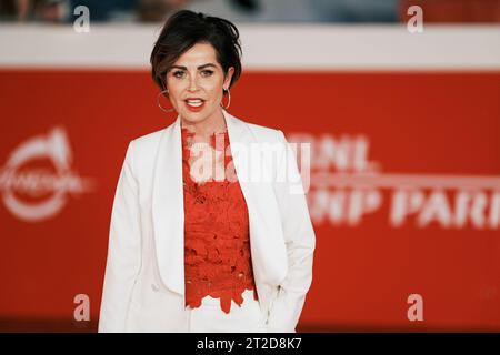 Rom, Italien. Oktober 2023. Chantal Sciuto besucht einen roten Teppich für den Film „C'è Ancora Domani“ während des 18. Rom Film Festivals im Auditorium Parco Della Musica in Rom. Quelle: SOPA Images Limited/Alamy Live News Stockfoto