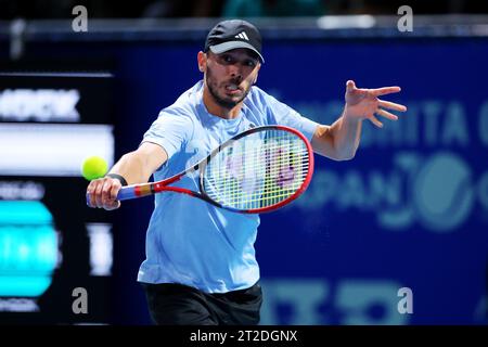 Ben McLachlan (JPN), 18. OKTOBER 2023 - Tennis : Kinoshita Group Japan Open Tennis Championships 2023 Männer Doppel 1. Runde im Ariake Coliseum, Tokio, Japan. (Foto: Naoki Nishimura/AFLO SPORT) Credit: Aflo Co. Ltd./Alamy Live News Stockfoto