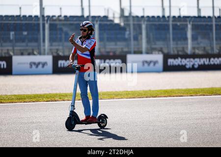 19. Oktober 2023; Phillip Island Grand Prix Circuit, Ventnor, Victoria, Australien; 2023 MotoGP Guru von Gryfyn Australian Motorrad Grand Prix, Ankunftstag; Nummer 42 LCR Honda Castrol Fahrer Alex Rins Stockfoto