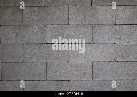 Beton- oder Zementmauerwand. Nahaufnahme Detailaufnahme, keine Leute. Stockfoto