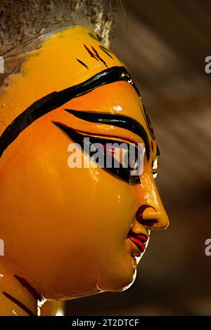 Fröhliche Durga Puja Werbung, Kalkutta durga Puja, Navaratri, Dussehra Feier Stockfoto