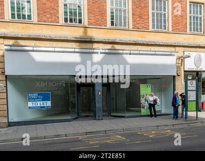 Freie Ladeneinheit zu vermieten, Silver Street, Lincoln City, Lincolnshire, England, UK Stockfoto