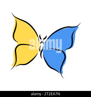Fliegendes Vogel-Zeichnungselement mit durchgehender Linie isoliert auf weißem Hintergrund für Logo oder dekoratives Element. Vektorillustration der Tierform im Trend Stock Vektor