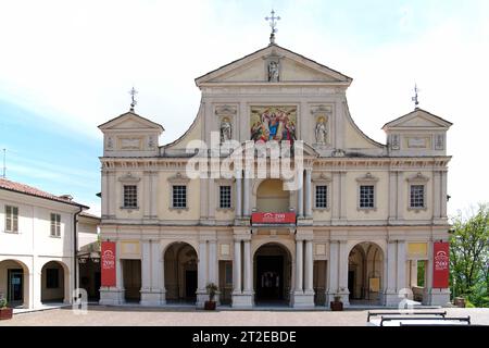 Santuario Madonna di Crea, Piemont, Italien Stockfoto