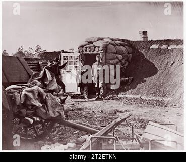 Fort Burnham, vor Petersburg Timothy H. O’Sullivan American, geboren Irland früher Mathew B. Brady American zugeschrieben, geboren 1864 in Irland Stockfoto