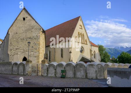 Pfarrkirche St. Catherine, Schluderns, Südtirol, Italien Stockfoto