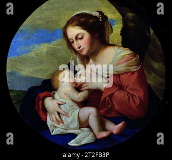 Madonna und Kind 1640-1645 von Francesco Guarino ,(1611-1654), Italienisch, Italien, Museum, Stockfoto