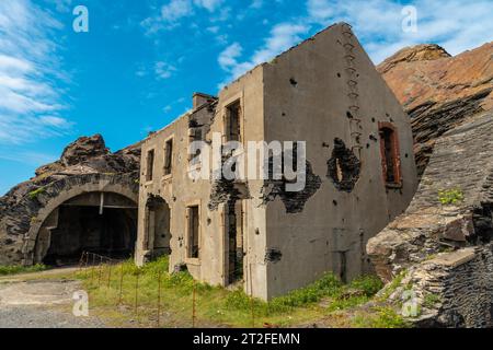 House Shoot am Fort des Capucins, einer felsigen Insel im Atlantik am Fuße der Klippe in der Stadt Roscanvel, auf der Crozon Stockfoto